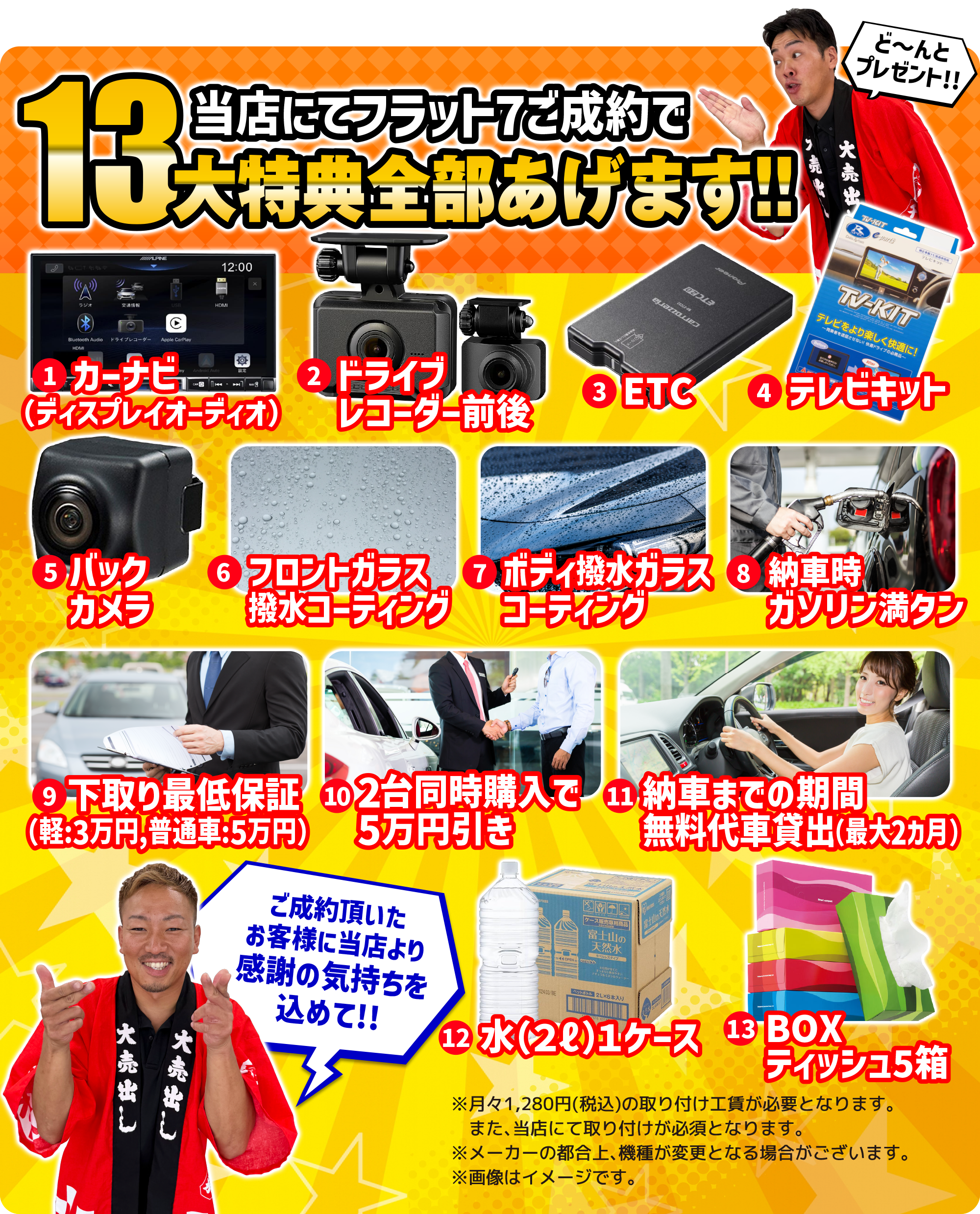 フラット7ご成約で13大特典全部あげます！！